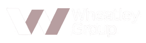 White Text that says "Wheatley Group" with a W next to it